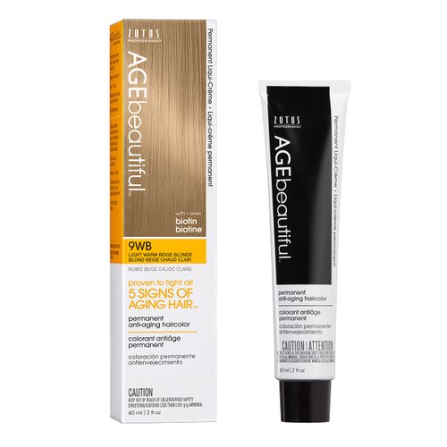 AGE beautiful Permanent Hair Color Dye Liqui Creme | 100% Gray Coverage | Anti-Aging Haircolor | ...