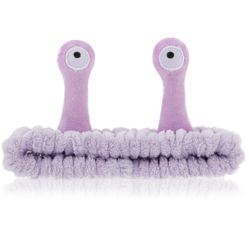 Sibba Face Wash Headband, Cute Cartoon Purple Coral Fleece Elastic Hairband for Facial Cleansing, Showering, Makeup, Spa, Sports, Yoga, Running, Beauty Skincare, One Size Fits Most, Women, Adult