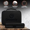 Groomie BaldiePro Travel Case (Black) — Shaving Kit Travel Organizer For Men — Sleek Portable Hard Case for Carrying On the Go — Electric Head Shaver Grooming Accessories Case for Men