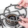 Reyhoar Non Slip Gas Ring Reducer, Burner Grate for Butter Warmer/Small Saucepan, Cast Iron Wok Support Ring- Compatible with Most Gas Stove Range Cooktop, 7.5 Inch, Black