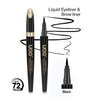 UOG Liquid Eyeliner Pen and Eyebrow Pen – Lasts up to 72 Hours, Waterproof, Quick-Dry, No-Skip, Smudge-Proof, Allergy-Free, Flexible Precise Slender Tip, 1.0mL/0.035 Fl oz (Brown)