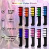 EBANKU Temporary Hair Chalk Comb, 10 Color Washable Hair Chalk Set for Girls Kids Gifts on Cosplay DIY Halloween Christmas Day Birthday Party