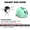 Petimini Toddler Kids Bike Scooter Helmet for 2 3 4 5 6 7 8 Years Old Boys Girls Baby Children Bicycle Hat Cap, Safety Cycling Skating Helmet, Mint Green
