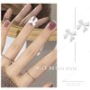 White Bow Nail Charm for Women Girl, 100Pcs 3D Nail Decoration Resin Bow Nail Rhinestones Bowknot for DIY Nail Art Accessories (100Pcs White)