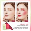 MEICOLY Multi Use Makeup Blush Stick,On-the-Go 2-in-1 Lip Cheek Cream Blush Stick,Waterproof Solid Face Blush Makeup Cheek Tint,Natural Matte Blush Stick for Cheeks,Tinted Moisture Stick,02 Hot Red