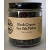Salt Traders Cyprus Black Pyramid Sea Salt Flakes - 2 oz Net Wt. (Glass Jar)