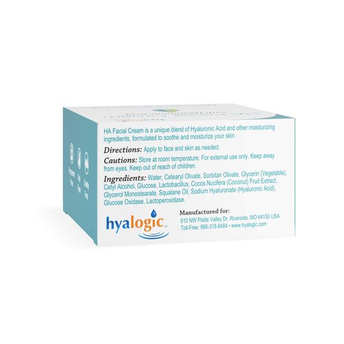 Hyalogic HA Facial Cream with Hyaluronic Acid 2 oz