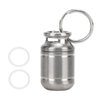 Pill Cases, Portable Alloy Medicine Holder Heat Resistant Waterproof Warehouse Mini Pill Storage Bottle(Small) Pill Container Pill Holder Keychain Small