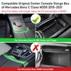 TTCR-II Compatible With Mercedes Benz C Class W205 Center Console Organizer 2015-2021, For GLC W253 Console Organizer Tray 2016-2022, For GLC Class Coupe Center Armrest Storage Box 2016-2023