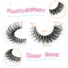 Natural False Eyelashes Wispy Mink Lashes Cat Eye Lashes Pack Fluffy Eyelashes 8 Pairs 14 mm Clear Band DD Curl Strip Fake Eyelashes By TNFVLONEINS