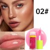 MYUANGO Lip Oil Moisturizing, Hydrating Lip Care Lip Tint, Shiny Lip Glow Vegan Plumping Lip Gloss for Dry Lips (02)