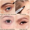 HSEE Eyebrow Pen - Eye Brown Makeup, Eyebrow Pencil with a Micro-Fork Tip Applicator Creates Natural Looking Brows Effortlessly and Stays on All Day, Dark Grey