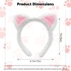 AEGYPIUS Cat Ears Headband Velvet Headbands for Women Soft Plush Material Headband Perfect for Cosplay Velvet Hairband Cat Headband for Parties Ideal for Women and Girls