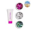 MCoBeauty Festival Ready Hair And Body Glitter Set - Effortless Glitter Enhances Beauty Look - Three Glitter Pots And A Gentle Adhesive Gloss - Creates The Perfect Base For Glitter Application - 4 Pc