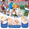 Yocieco Temporary Tattoo for Kids, 300+ Pcs Glow in the Dark Tattoos Kids Stickers, Luminous Party Supplies with Car/Dinosaur/Space/Butterfly Favors for Boys Girls