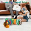 YUEPET 5.9" Guinea Pig Tunnels & Tubes Collapsible Pet 3 Way Play Tunnel Toys Small Animal Hideout Hideaway for Guinea Pig Chinchilla Ferret Hamster Rat