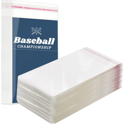 Resealable Graded Card Sleeves Trading Card Bags Baseball Card Holders Sports Card Bags Protection Plastic Collectible Cards for Trading Sports Slabs, The Gathering Card Sleeves (300 Pcs)