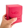 Zoopin Leather Deck Box - Red for Collectible Cards-MTG,Yugioh,Pokeman,TES Legacy,Munchkins CCG Decks and Also Small Tokens or Dice- Hold 80 Sleeved Cards or 150 Naked Cards …