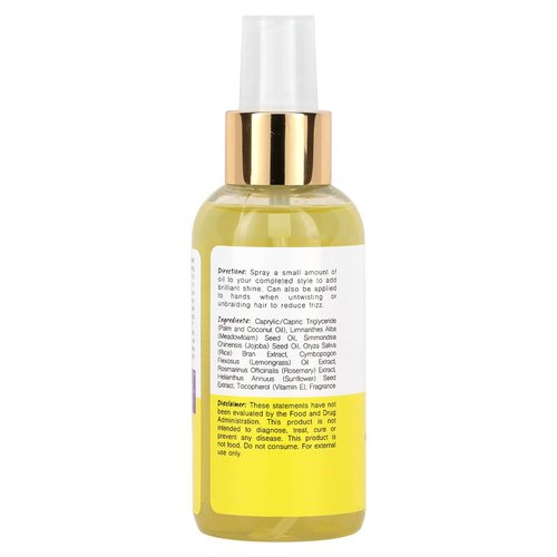 Alikay Naturals Lemongrass Sleek And Shine Finishing Oil 4 Oz