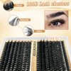 Thick Eyelash Extension 288 Pcs 100D Fluffy Cluster Lash Extension Wispy Lash Clusters D Curl 9-16mm Individual Eyelashes DIY at Home by FOINEMYED