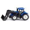 New Holland T7.315 Tractor with Front Loader Blue and Black Diecast Model by Siku 1396