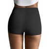 FallSweet No Show Boy Shorts Underwear for Women Seamless Panties Boxer Briefs Pack(black,M)
