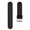 Soft Silicone Replacement Watch Band for Garmin Forerunner 230/235 / 220/620 / 630/735 Smart Watch (03 Black & White)