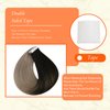 Full Shine Tape in Hair Extensions Human Hair 12 Inch Hair Extensions Real Human Hair Color 1B/18 Black Blonde Hair Extensions Tape in Extensions 20PCS Invisible Tape in Hair Extensions 30g