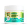 Olive Oil Max Moisture Super Nourishing Daily Curl Crème infused with Rice Water & Electrolytes for Supercharged Hydration & Growth (8.0 oz)