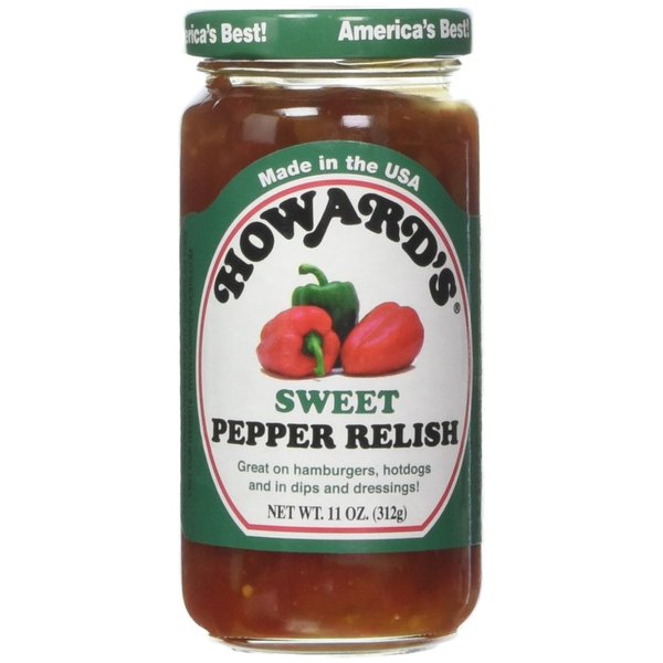 Howard's Sweet Pepper Relish,11 oz (Pack of 2)