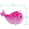 ZhuZhu (Narwhal + Orca) Fish 2-Pack B | Small Stuffed Animals with Motor Inside Suitable for Ocean Party Favors | Batteries Required