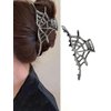 Halloween Hair Claw Clips Hair Claw for Women 1Pcs Web Hair Claw Clips for Thick Hair Silver Hair Clips Hair Clips Metal Hair Clips Silver Web Designs Halloween Clips Cute Hair Clips Accessories