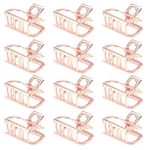 Small Hair Claw Clips, Mini Hair Clips, Metal Hair Clips, Gold Jaw Clips for Hair Non-slip Hair C...