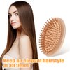 Bamboo Hair Brush No Handle Design Mini Hair Brush Hair Massager Scalp Bamboo Comb Bamboo Mini Brush for Hair Growth