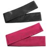 Whaline 2 Pack Satin Eye Cover Silk Sleeping face Cover Blindfold Tie 150 cm (Black Red and Black)