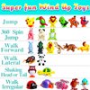 Baaxxango 24 Pcs Wind Up Toys Assorted Animals Bulk Flipping Walking Jumping Clockwork Toy,Wind Up Animal Party Favors Toy for Birthday Birthday Party Favors,Classroom Prizes,Treasure Box