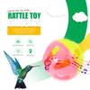 ULTECHNOVO 2Pc Enrichment Barbell Ball Toys Sand Hammer Shaker Rattle Conure Bird Toys Parakeets Conure Toys Chicken Enrichment Toys Bird Rattles Bells Foot Toys recreation Parrot infant