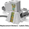 Replacement Parts for Fisher-Price Thomas & Friends Track-Master Turbo Jungle Train Playset - FJK50 ~ Replacement Stickers / Labels