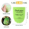 GreFusion 2.6 Gallon Compostable Trash Bags, 100 Count, Extra Thick 0.71 Mil, Certified by BPI and ASTM D6400, Perfect Fit for Small Trash Cans