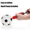 Youeon 16 Pcs 5.5 Inch Inflatable Small Soccer Balls for Kids with Hand Pump, Swimming Pool Balls Beach Balls for Indoor & Outdoor Games, Party Favors, Summer Sports Gift for Adults & Kids