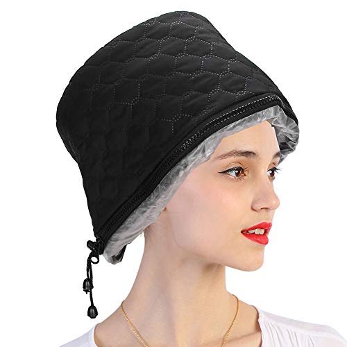 Hair Steamer, Thermal Heat , Deep Conditioning Black Hair Scalp Treatment Spa Hot Head Care Electric for Home Use