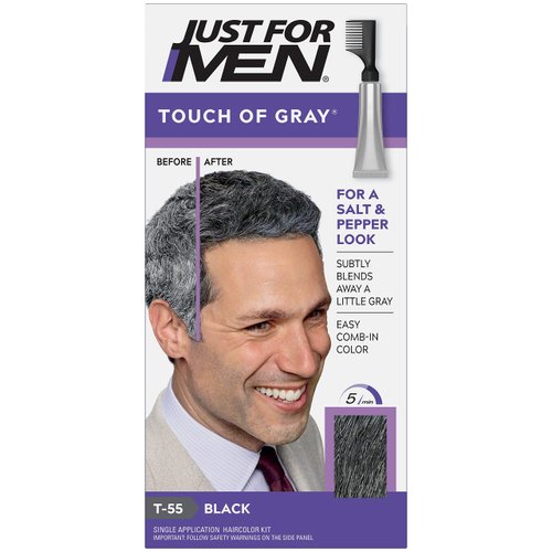 Just For Men Touch of Gray Men's Hair Color, Black