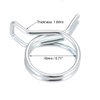 uxcell Double Wire Spring Hose Clamp 18mm Inner Dia Fit 18.5-20mm OD Hose Fuel Line Silicone Tube Spring Clips Zinc Plated 10Pcs
