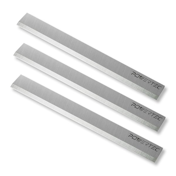POWERTEC 6 Inch Jointer Blades for Delta 37-190 37-195 37-205 37-220 37-275X, JET JJ-6CS Jointer, Replacement for Delta 37-658, JET 708457K Jointer Knives, Set of 3 (14803)