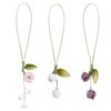 CHAOYUN 3 Pcs Tulip Flower Mobile Phone Pendant, Decorative Charms for Cellular Telephones, Suitable for Keychain, Backpack, Wallet Decoration