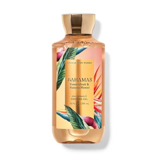 Bath & Body Works Bahamas Passionfruit Banana Flower Shower Gel 10 Ounce (Packaging Design Varies)