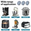 Appliance Slider for Kitchen Appliances, 36 PCS Self-Adhesive DIY Small Kitchen Appliance Slider for Most Countertop Coffee Maker, Air Fryer, Pressure Cooker, Deep Fryer, 3 Size, 19mm+22mm+25mm