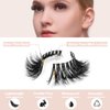 Long Full Fluffy Wispy Lashes Pack Lightweight Volume Clear Band Soft 3D Mink False Eyelashes 8 Pairs Reuseable Natural Look