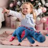 Pterosaur Stuffed Animal with Wings - Cute Soft Dinosaurs Plush Toys Little Flying Dragon Plushies Pillow Doll Christmas Birthday Gifts for Kids Boys Girls (Blue,27.55inch/70cm)