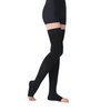 TOFLY® Medical Thigh High Compression Stockings for Women & Men (Pair), Opaque Open Toe 15-20mmHg Graduated Compression Hose, Medical Compression Stockings Support for Varicose Veins, Edema,Black M